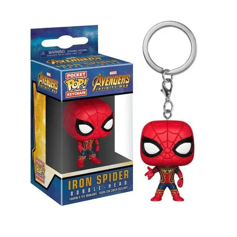 FUNKO POP Spider-Man the Spot Spider-GWEN GREEN GOBLIN ZOMBIE HUNTER SPIDEY Peter Parker Mysterio Keychain Vinyl Figure Toys