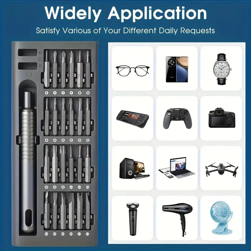 24 in 1 Digital Maintenance Precision Screwdriver Set with Portable Storage Box and Electronic Device Disassembly Tool,Computer