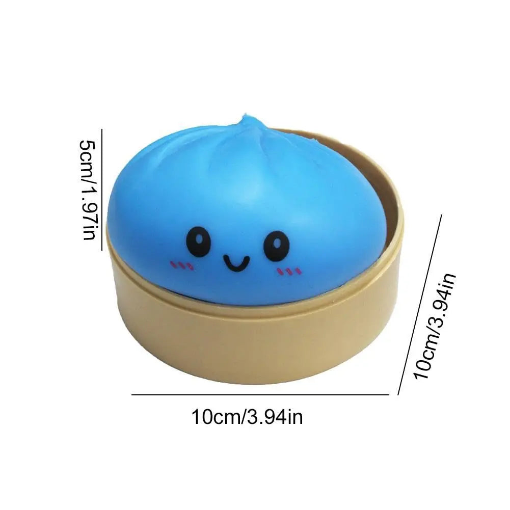 Giant Squishies Dumpling Bun Toy, Slow Rising Glitter Dumpling Stress Ball, Stress Relief Fidget Toy for Home Office Travel toys
