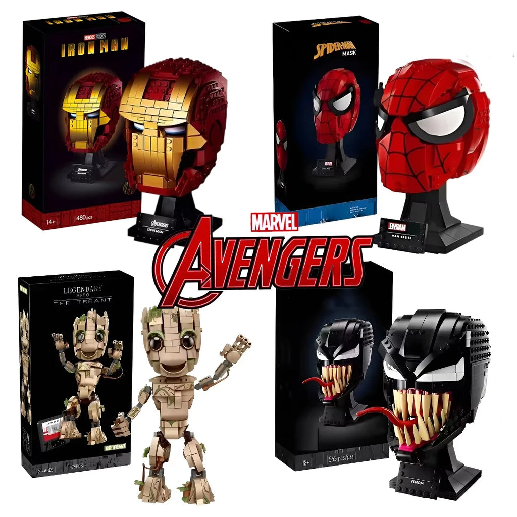 Marval Legends Avengers Building Blocks Iron Man Spider Man Groot Building Building Blocks Rocket Raccoo Toys Gifts For Children