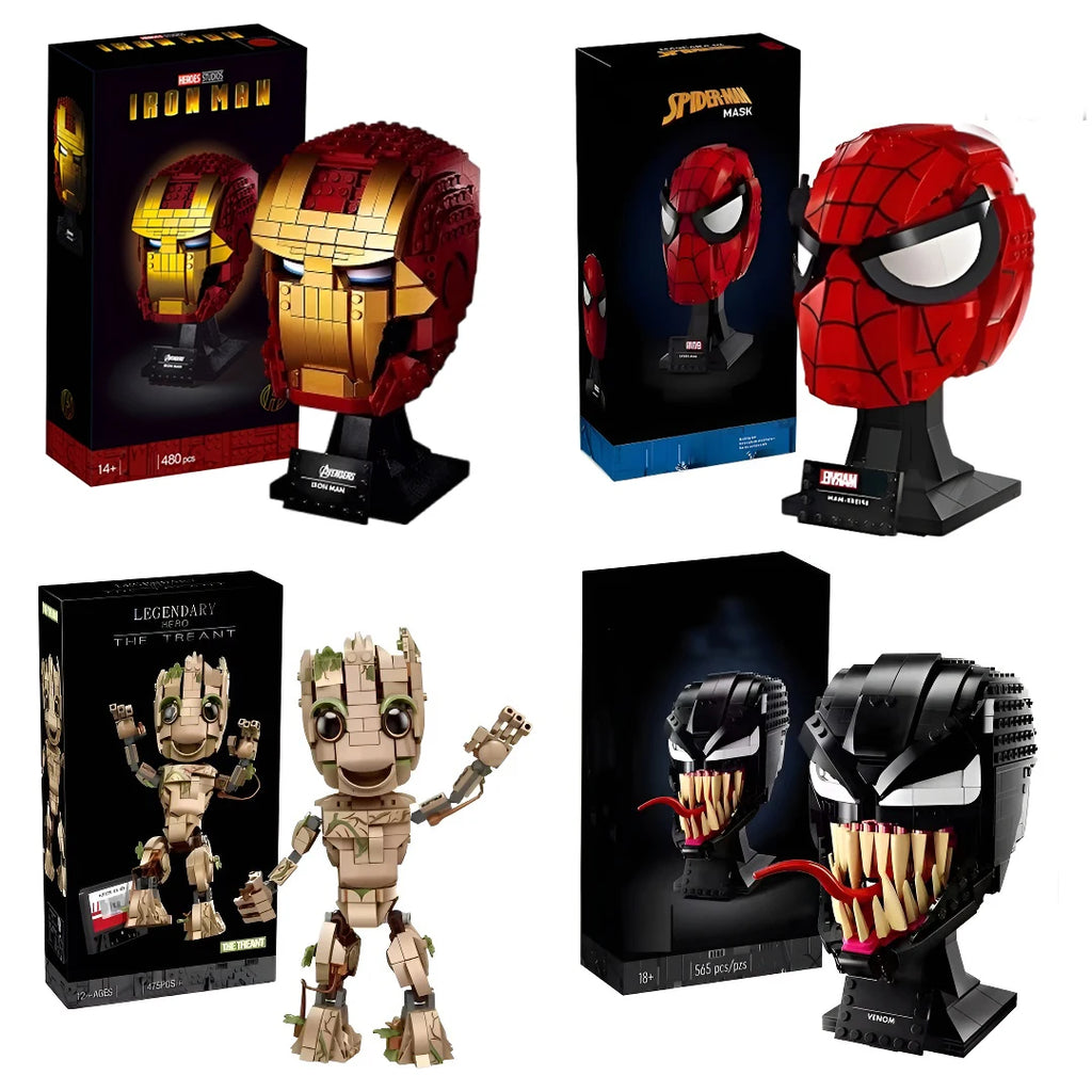 Marval Legends Avengers Building Blocks Iron Man Spider Man Groot Building Building Blocks Rocket Raccoo Toys Gifts For Children