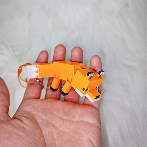 1pcs Creeper [Minecraft] merchandise 3D printed game merchandise articulated ornament, toy gift, trendy toy keychain ornament