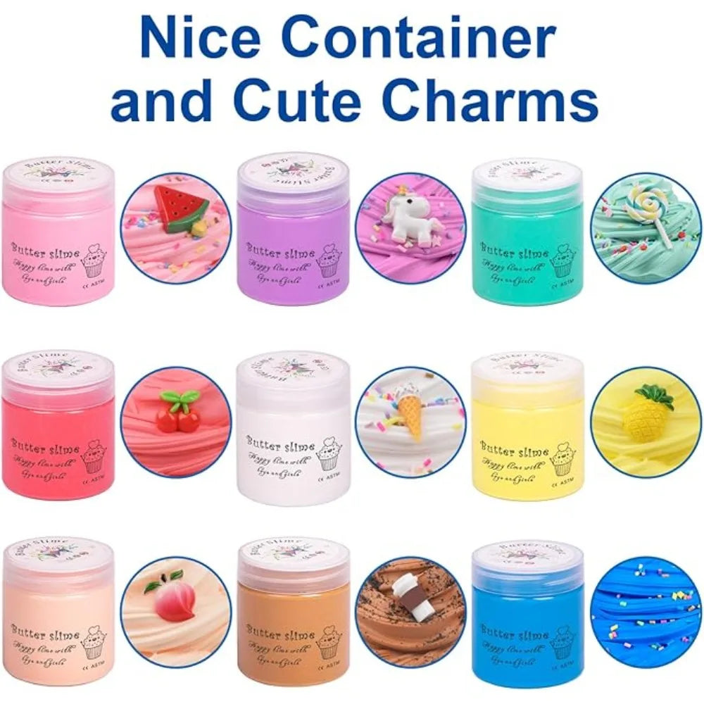 Butter Slime Putty Set with Elasticity and Softness for Adults to Relieve Stress and Anxiety, DIY Toys