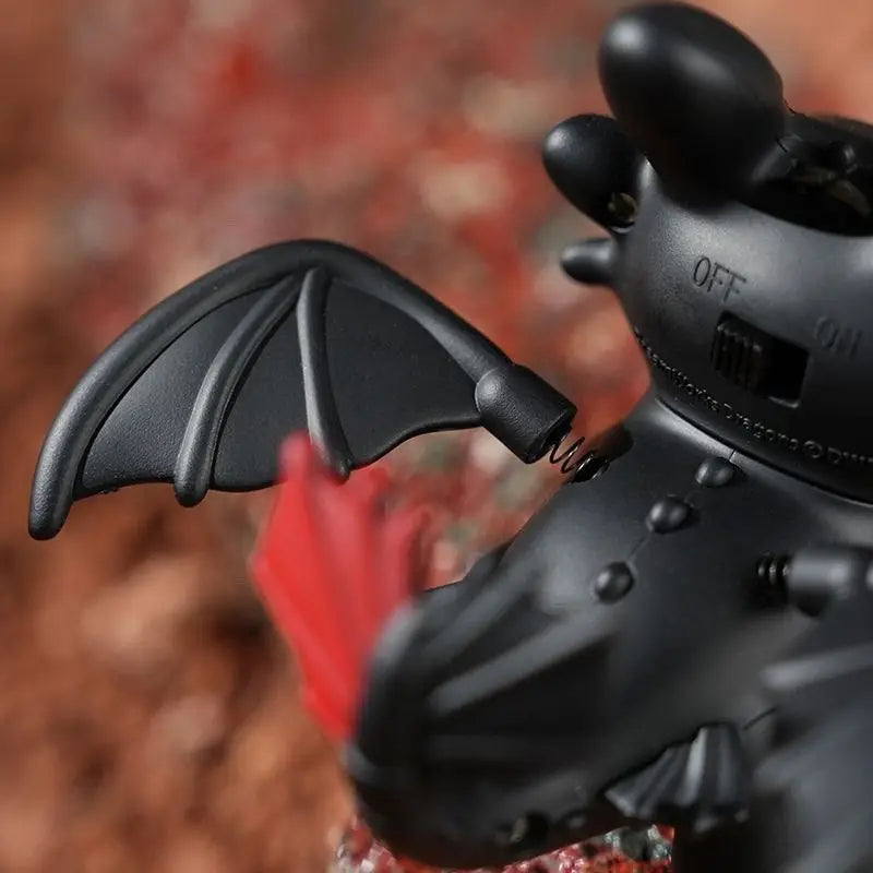 Glowing toothless baby keychain with movable wings, plush doll pendant glowing creative night accessory bag decoration, fun gift