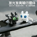 Glowing toothless baby keychain with movable wings, plush doll pendant glowing creative night accessory bag decoration, fun gift
