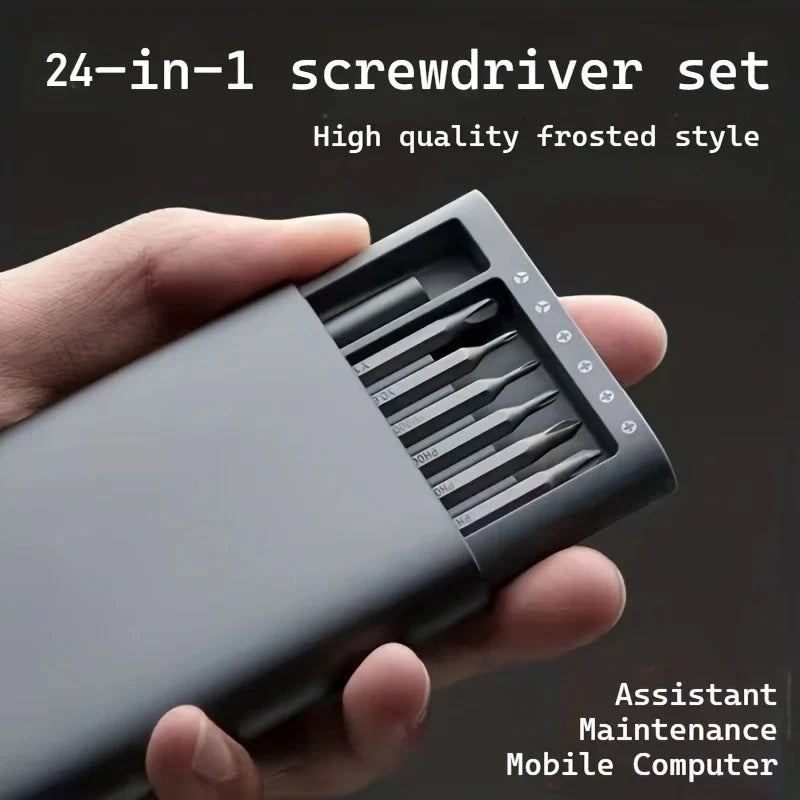 24 in 1 Digital Maintenance Precision Screwdriver Set with Portable Storage Box and Electronic Device Disassembly Tool,Computer