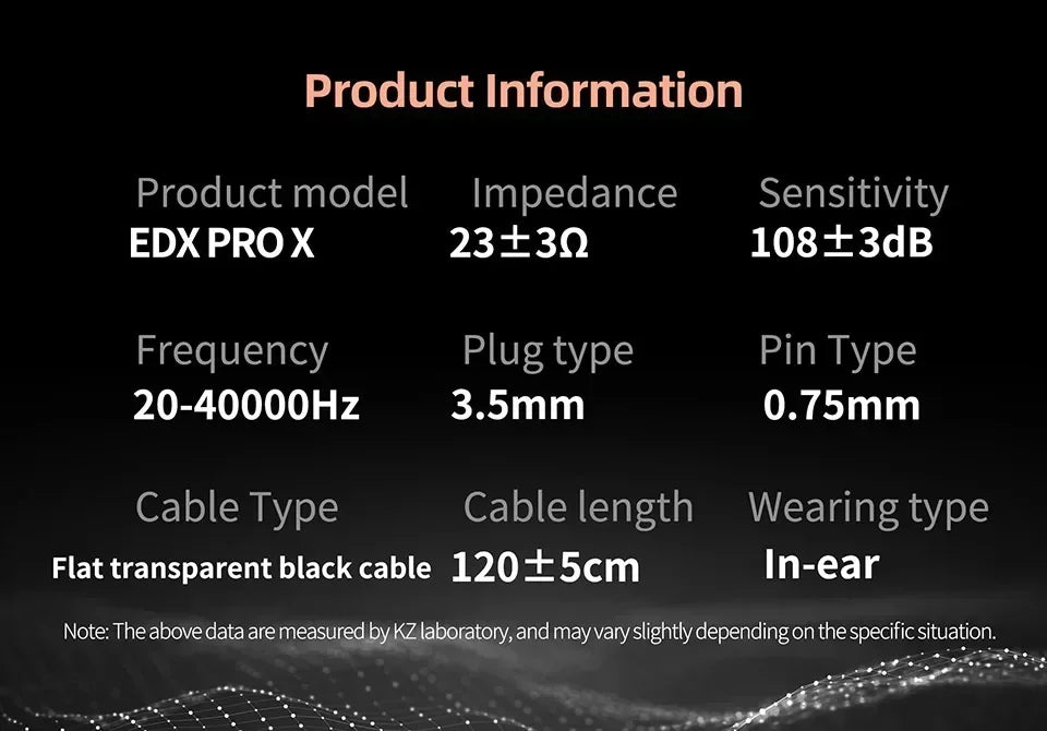 KZ EDX PRO X Dynamic Drive Earphones HIFI Bass Earbud DJ Music Cancelling Sport Headsets 2PIN Cable KZ ZSTX ZSNPRO X ZS10PRO ZVX