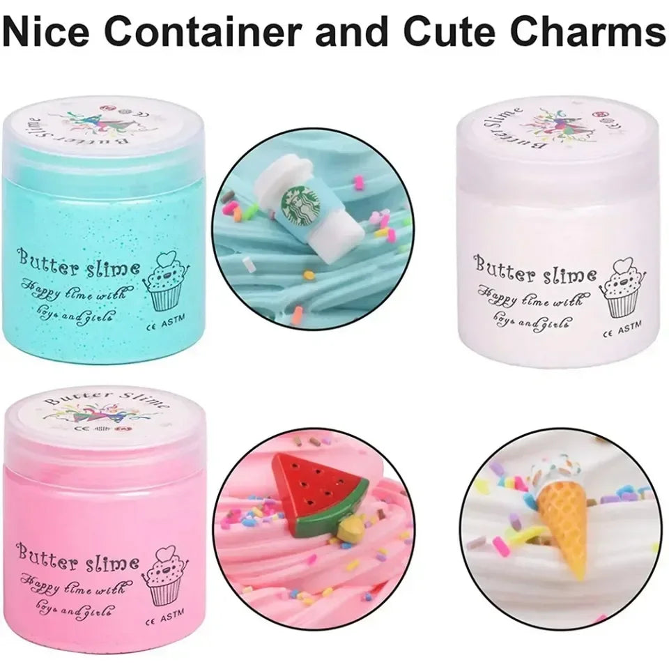 Butter Slime Putty Set with Elasticity and Softness for Adults to Relieve Stress and Anxiety, DIY Toys