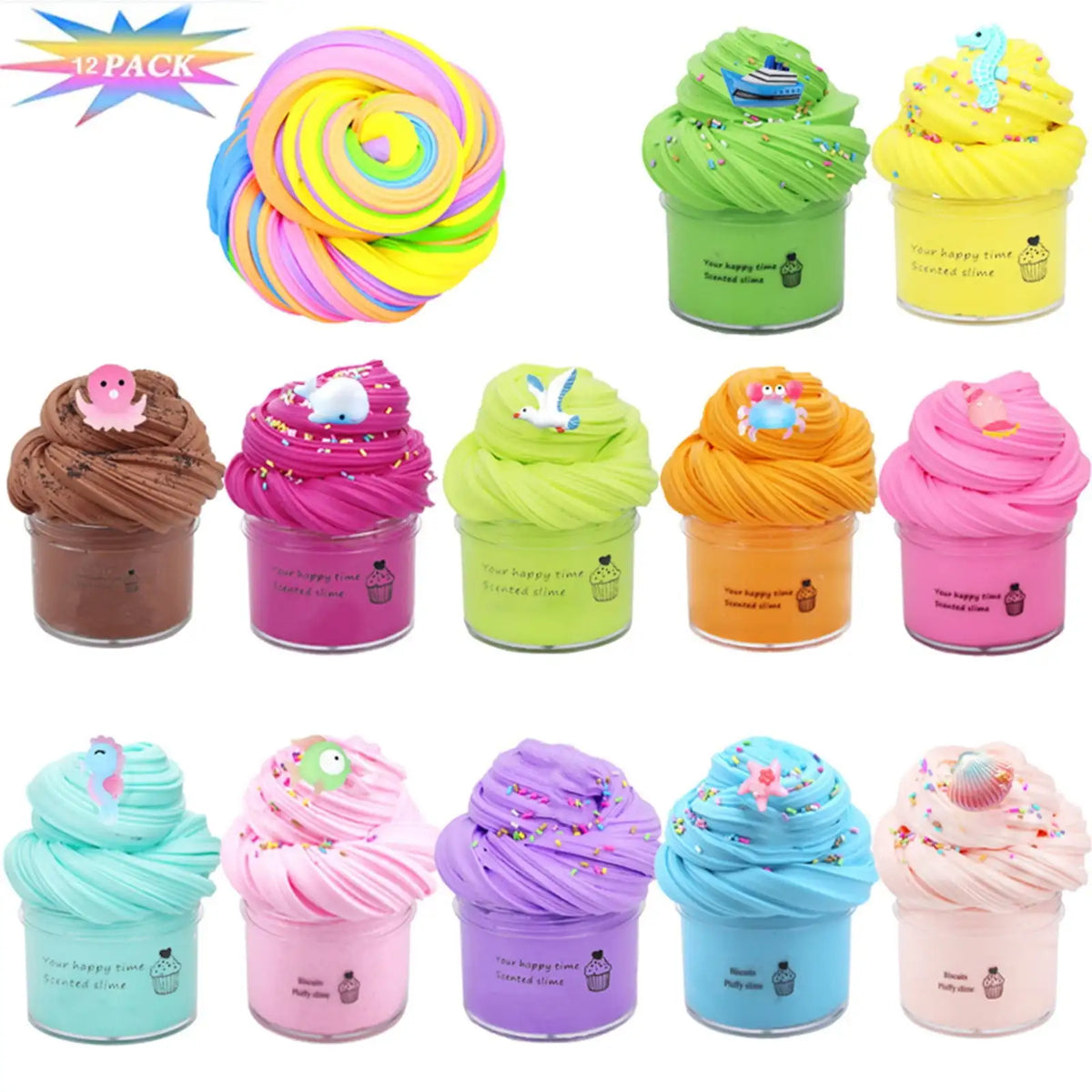 Butter Slime Putty Set with Elasticity and Softness for Adults to Relieve Stress and Anxiety, DIY Toys