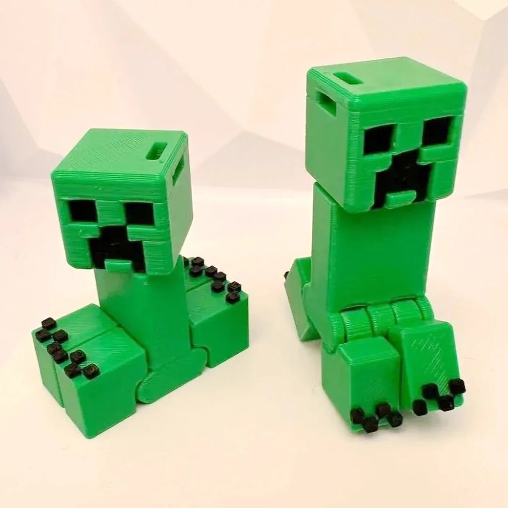 1pcs Creeper [Minecraft] merchandise 3D printed game merchandise articulated ornament, toy gift, trendy toy keychain ornament