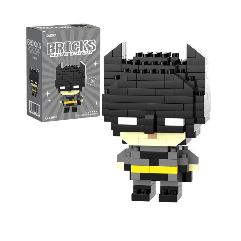 .Spider Man Building Block Deadpool & Venom Iron Man Figure Batman Super Hero Cartoon Character Model Toys for Gifts