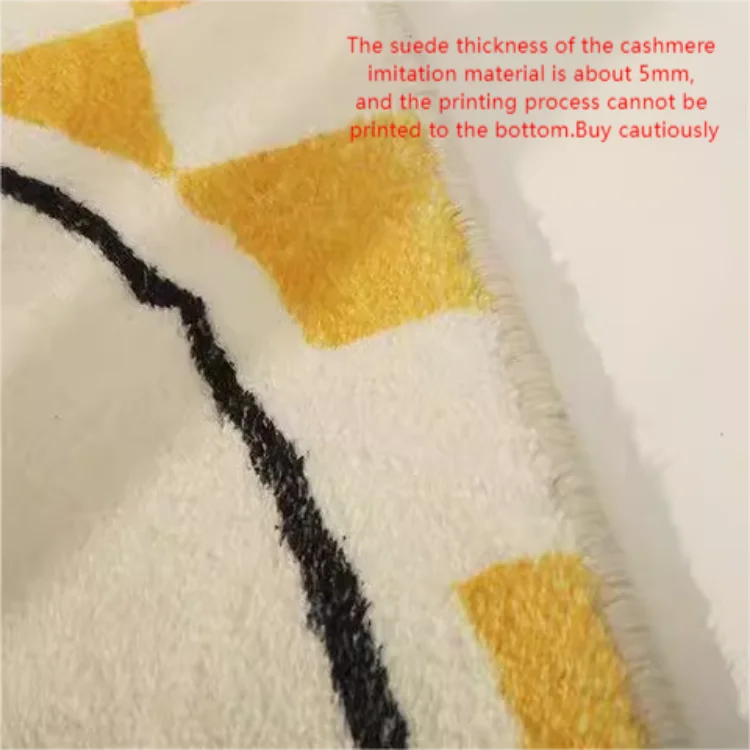 Money Box Rug Flannel Rug Digital Printing Technology Simple Housewarming Gift Handmade Non-Slip Decorative Carpet