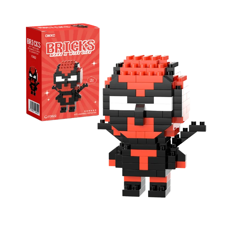 .Spider Man Building Block Deadpool & Venom Iron Man Figure Batman Super Hero Cartoon Character Model Toys for Gifts