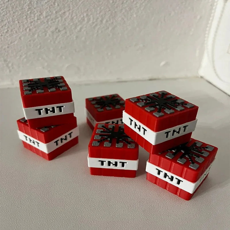 1pcs Creeper [Minecraft] merchandise 3D printed game merchandise articulated ornament, toy gift, trendy toy keychain ornament