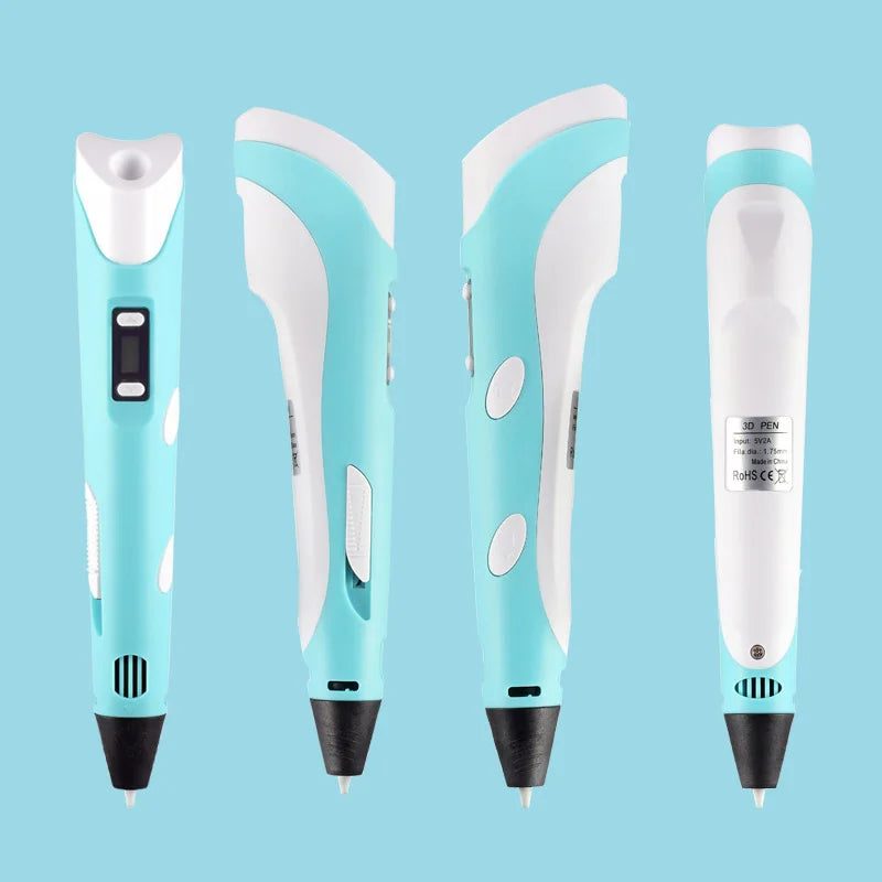 3D Printing Pen New 3D Pen with PLA Filament for Children Kids Creative DIY Pens Child's Birthday Gift Christmas