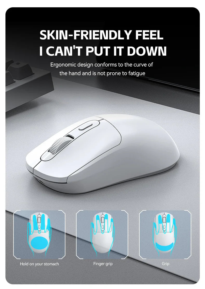 Warvank X8 Wireless Gaming Mouse 500mAh TYPE-C Rechargeable Office Mouse Suitable for Laptop Desktop Computers