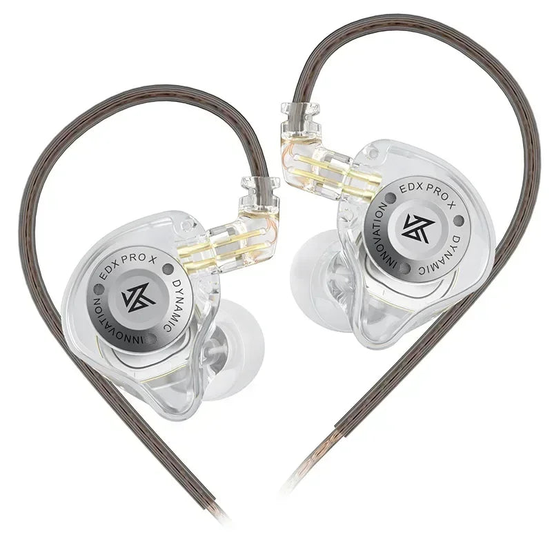 KZ EDX PRO X Dynamic Drive Earphones HIFI Bass Earbud DJ Music Cancelling Sport Headsets 2PIN Cable KZ ZSTX ZSNPRO X ZS10PRO ZVX