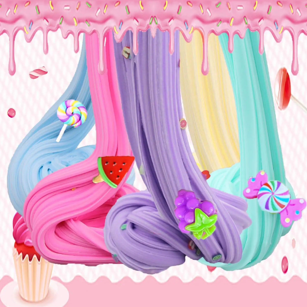 Butter Slime Putty Set with Elasticity and Softness for Adults to Relieve Stress and Anxiety, DIY Toys