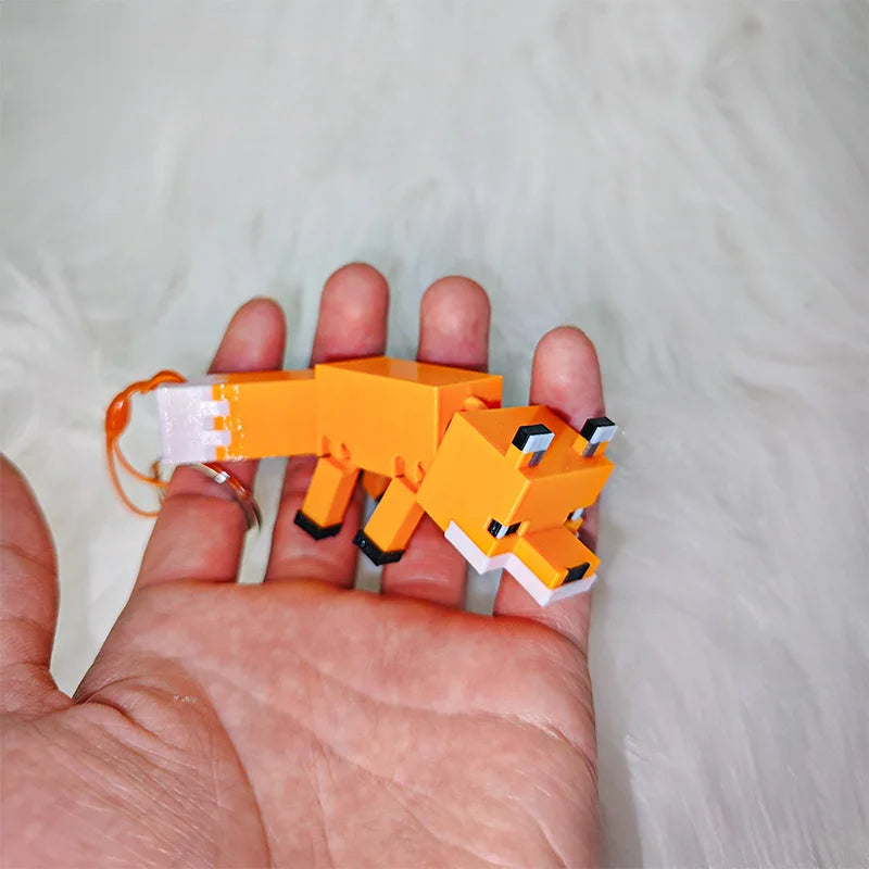 1pcs Creeper [Minecraft] merchandise 3D printed game merchandise articulated ornament, toy gift, trendy toy keychain ornament